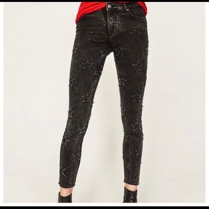 NWT ZARA star black jeans